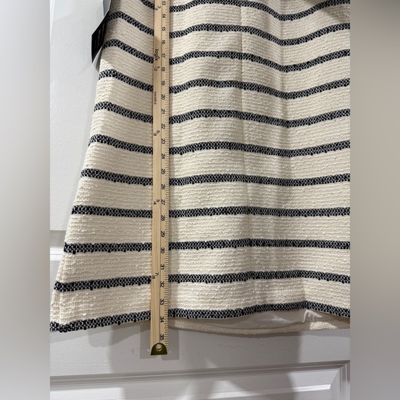 Tuckernuck Jackie Tweed Shift Dress M NWT Navy Stripe Bouclé Classic Sleeveless - Picture 13 of 15